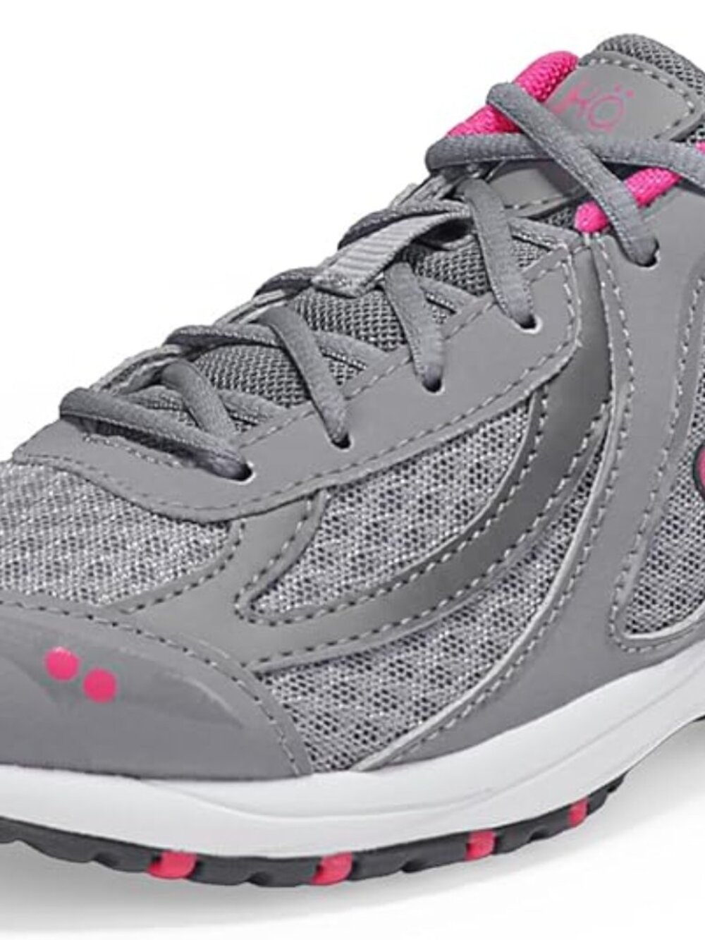 Ryka Women's Dash 3 Walking Shoe Size 7.5 wide Gray and Pink